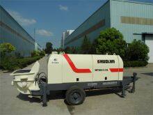 China ShuoLi 145kw 100m3/h diesel mobile trailer mounted concrete pump price for sale