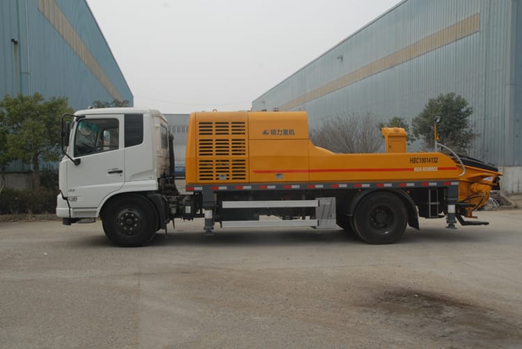 China shuoli 80m3/h truck mounted pump for concrete HBC80-11-110 for sale