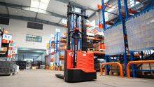 Narrow aisle stacker EP light duty 4000mm lift height 1 ton capacity for sale