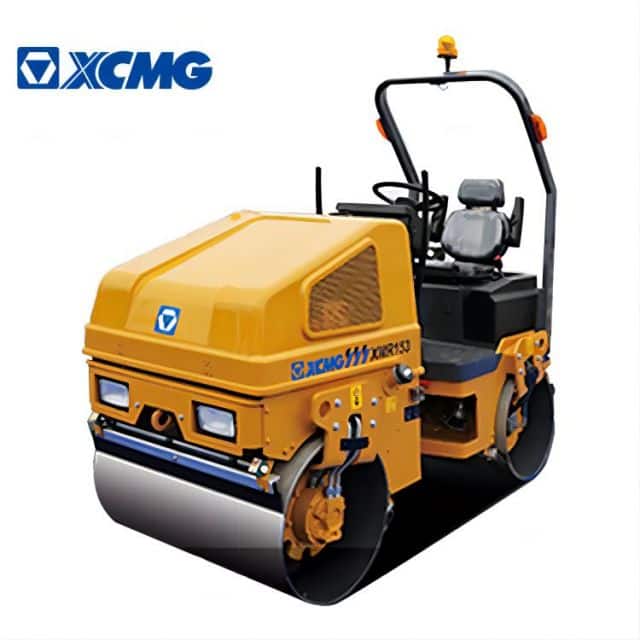 XCMG used XMR153 1.5 ton walk behind double drum road roller price for sale