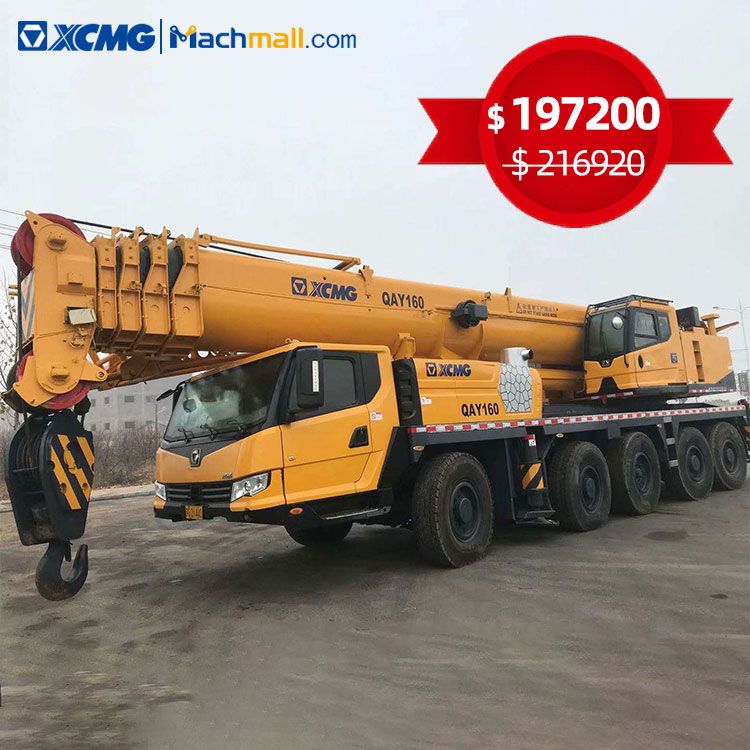 XCMG Truck crane Second Hand mobile hydraulic crane QAY160 Used, MACHMALL
