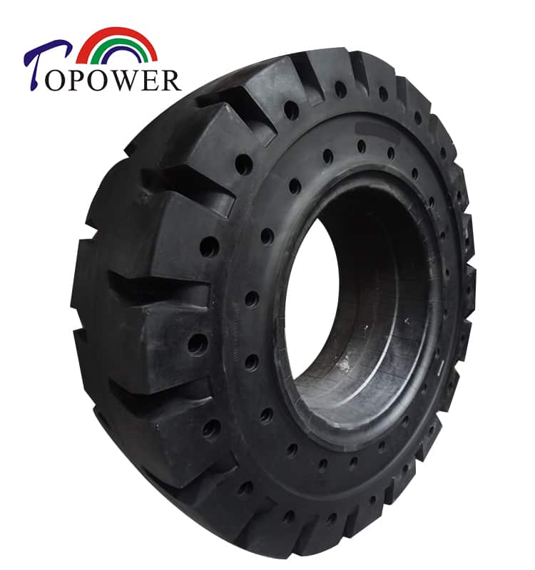 China solid tyre 17.5-25 otr tire rims 25 solid rubber wheel for loader Front side gantry crane
