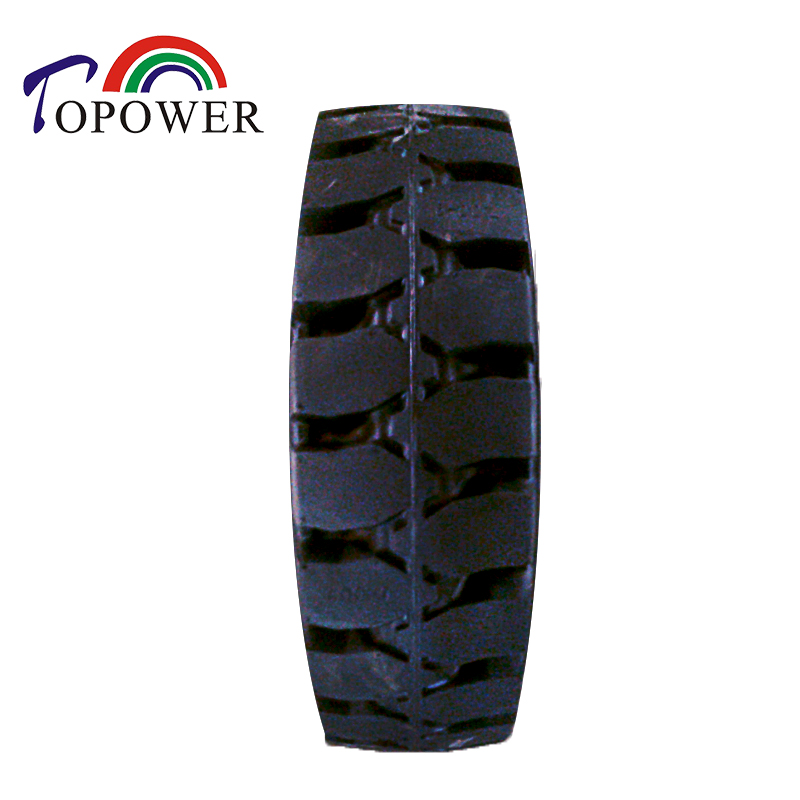 forklift solid rubber tire with rim 6.00-9 7.50-20 8.25-15  300-15