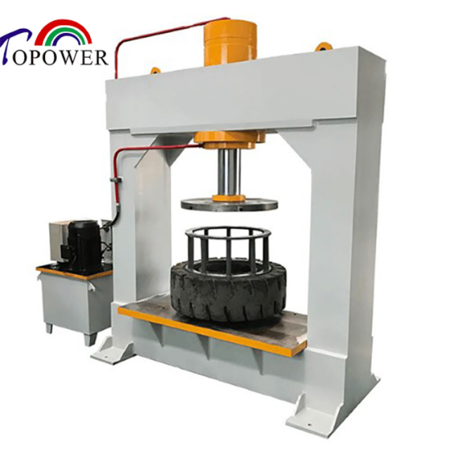 Factory Direct Supply Solid Tire Press Machine Truck Rubber Tyre Changer 120 Ton Hydraulic Pressing