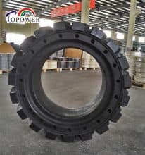 385/65-24 solid tire for aerial workform plat