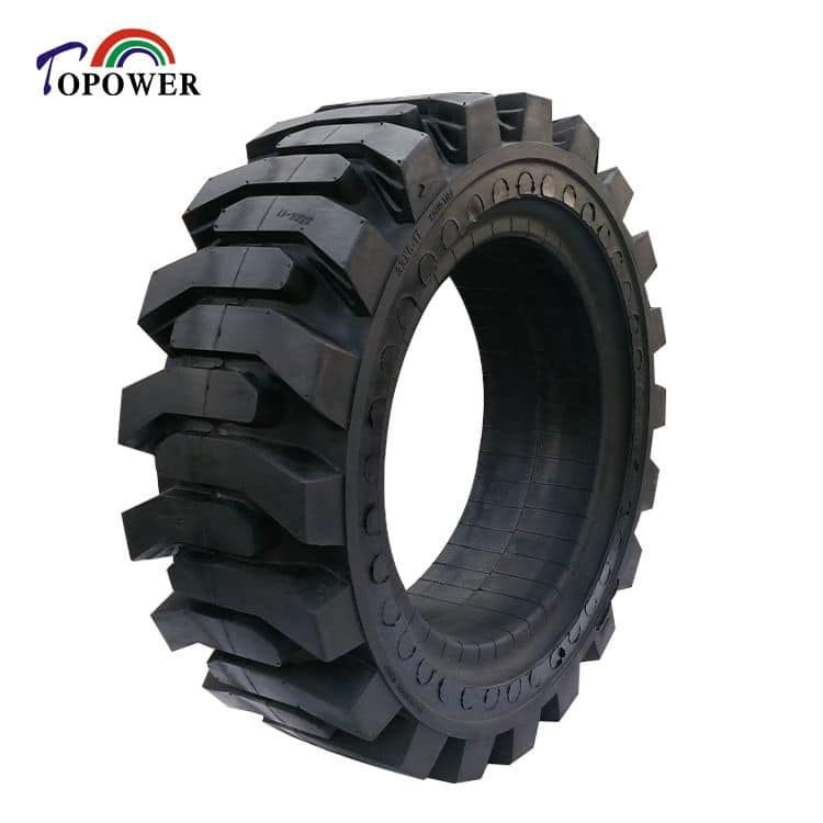 boom lift skid steer loader solid rubber tire 10x16.5 12x16.5 14-17.5