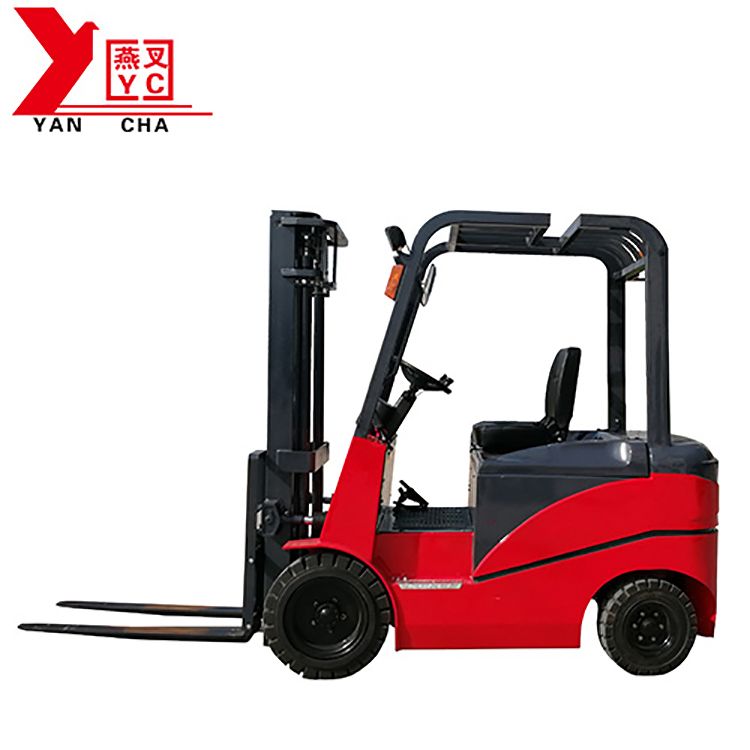 China YANCHA electric forklift 2 ton with four large wheel