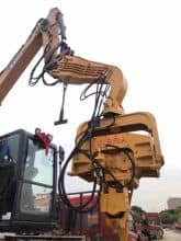 China VIBRA FV-100 hydraulic attachments pile driver for 7-12 ton excavator sale
