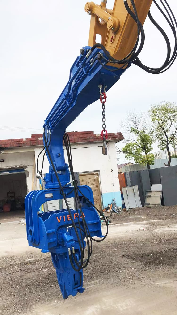 VIBRA vibratory attachments excavator mounted pile driver FV-250 for 20 - 30 ton excavator price