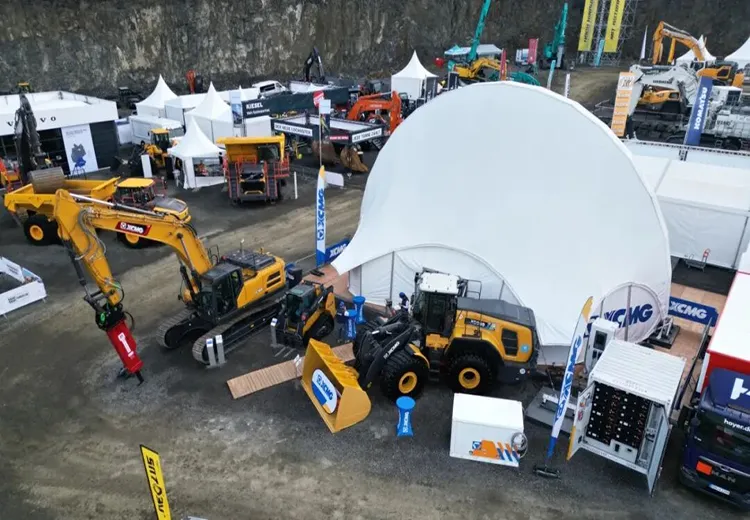 XCMG's green electric mining solution makes its debut at Steinexpo in Germany!