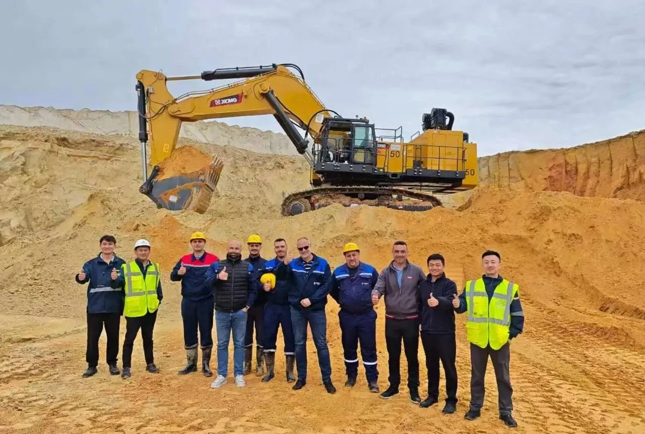 XCMG’s 100-ton-class Mining Excavator Delivered to Europe, Breaks Into Global High-end Market