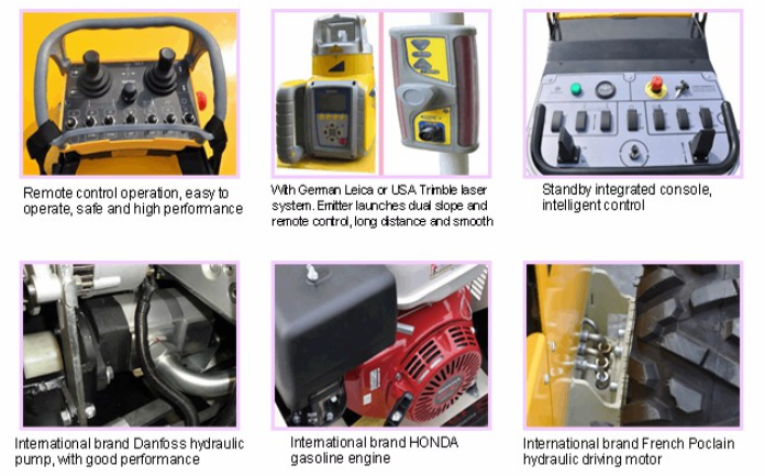 ROADWAY Concrete laser screed  Remote control fully hydraulic type  RWJP41