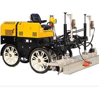 ROADWAY Driving concrete laser screed motor grader Left-right swing, horizontal self-leveling screed