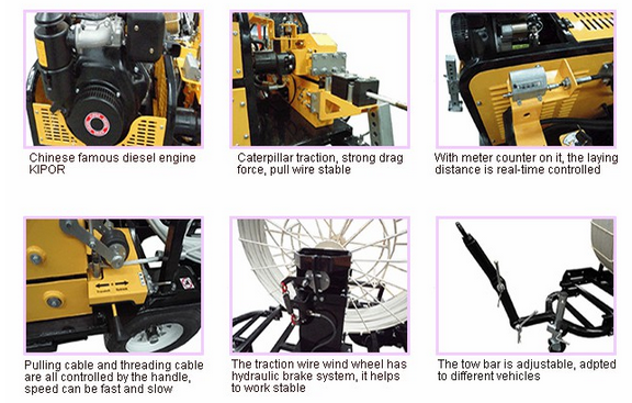 ROADWAY automatic trailer cable laying machine