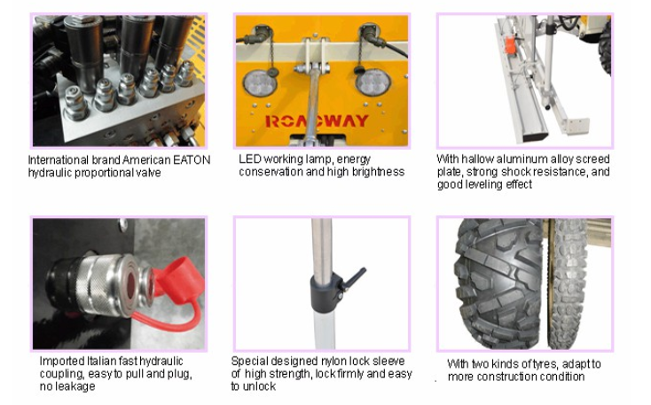 ROADWAY Concrete laser screed  Remote control fully hydraulic type  RWJP41