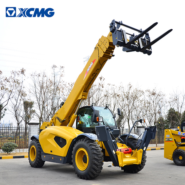 XCMG Side Loading Forklift Trucks Four Wheel Drive All Terrain 4x4 Articulated Rough Terrain Forklif