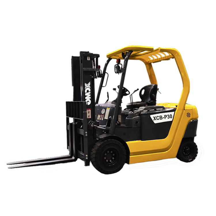 XCMG Intelligent Electric Forklift XCB-P30 3ton Battery Truck Self Loading Forklift With Tire Clamps