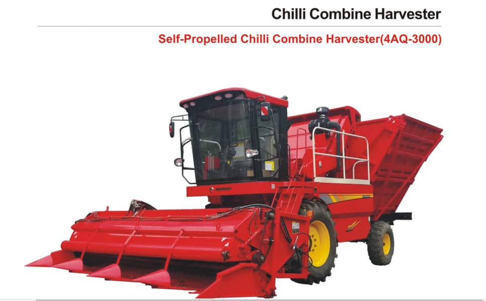 Self-propelled CHILLI Combine Harvester（4AQ-3000）