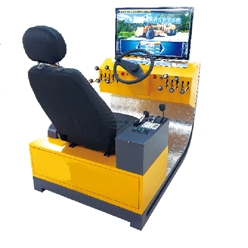 Motor grader simulator is suitable for teaching evaluation training and road construction