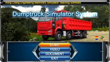 Teaching Evaluation Virtual Simulation Training Dump Truck VR Simulator for Loading and Unloading