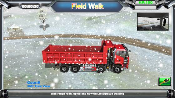 Teaching Evaluation Virtual Simulation Training Dump Truck VR Simulator for Loading and Unloading