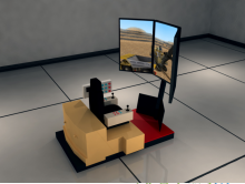 Open Pit Mine Electric Shovel Virtual Simulation Simulator for Teaching Assessment and Training