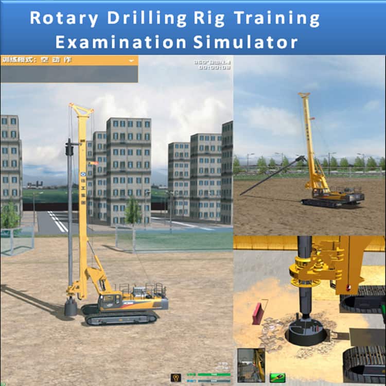 Rotary Drilling Rig Teaching Assessment Training Virtual Simulation Simulator Bored Pile