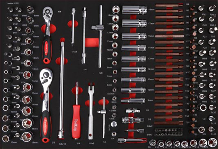 Antuo TOOLKING hot sale 365 pieces hand tool trolleys for sale