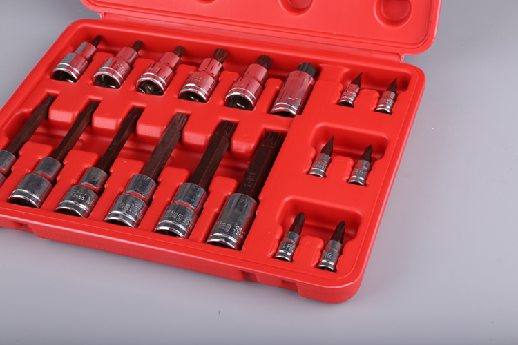 Antuo TOOLKING hot sale 18 pieces bit socket hand tool set price