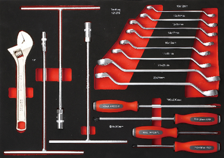 China Antuo TOOLKING 361 pieces 7 integrated drawers tool trolley set for maintenance sale