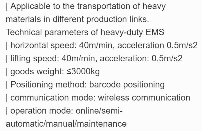 Qingdao Huashine   Light load EMS