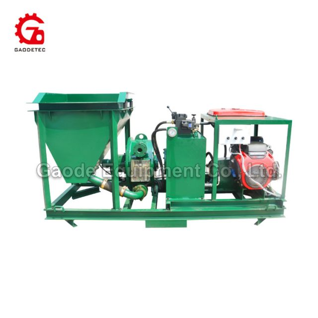 Gaodetec GDS1500G 3m3/h Gasoline engine Concrete Peristaltic Shotcrete Pump for wet mortar