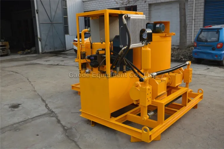 Gaodetec GGP500/700/100PI-E Cement Grout Pump Mixer With Agitator for Mining Construction