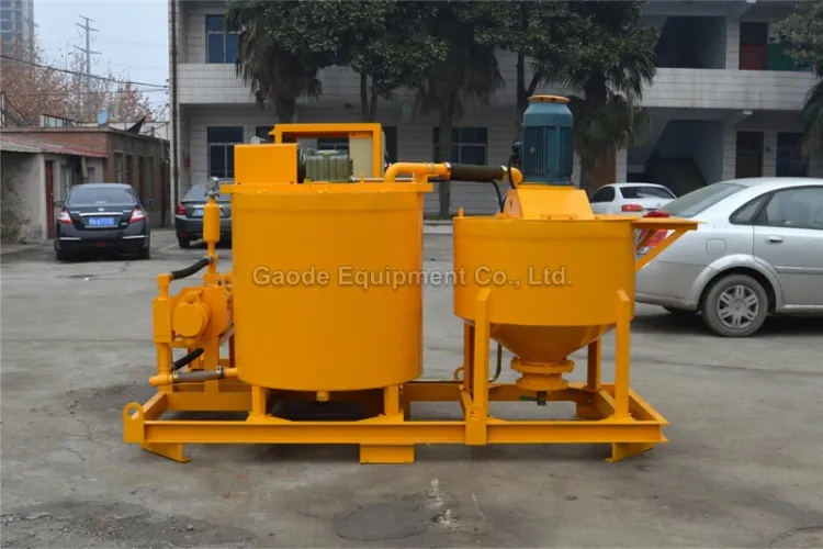 Gaodetec GGP500/700/100PI-E Cement Grout Pump Mixer With Agitator for Mining Construction