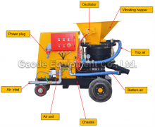 Gaodetec GSZ-10S/E 10m3/h concrete spraying machine for slope stabilization
