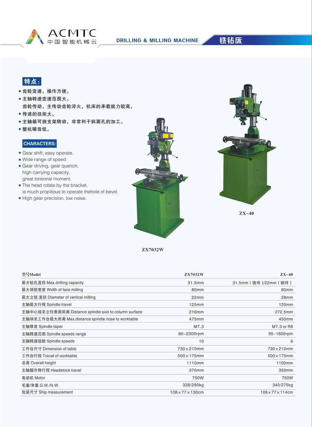 DRILLING &MILLING  MACHINE