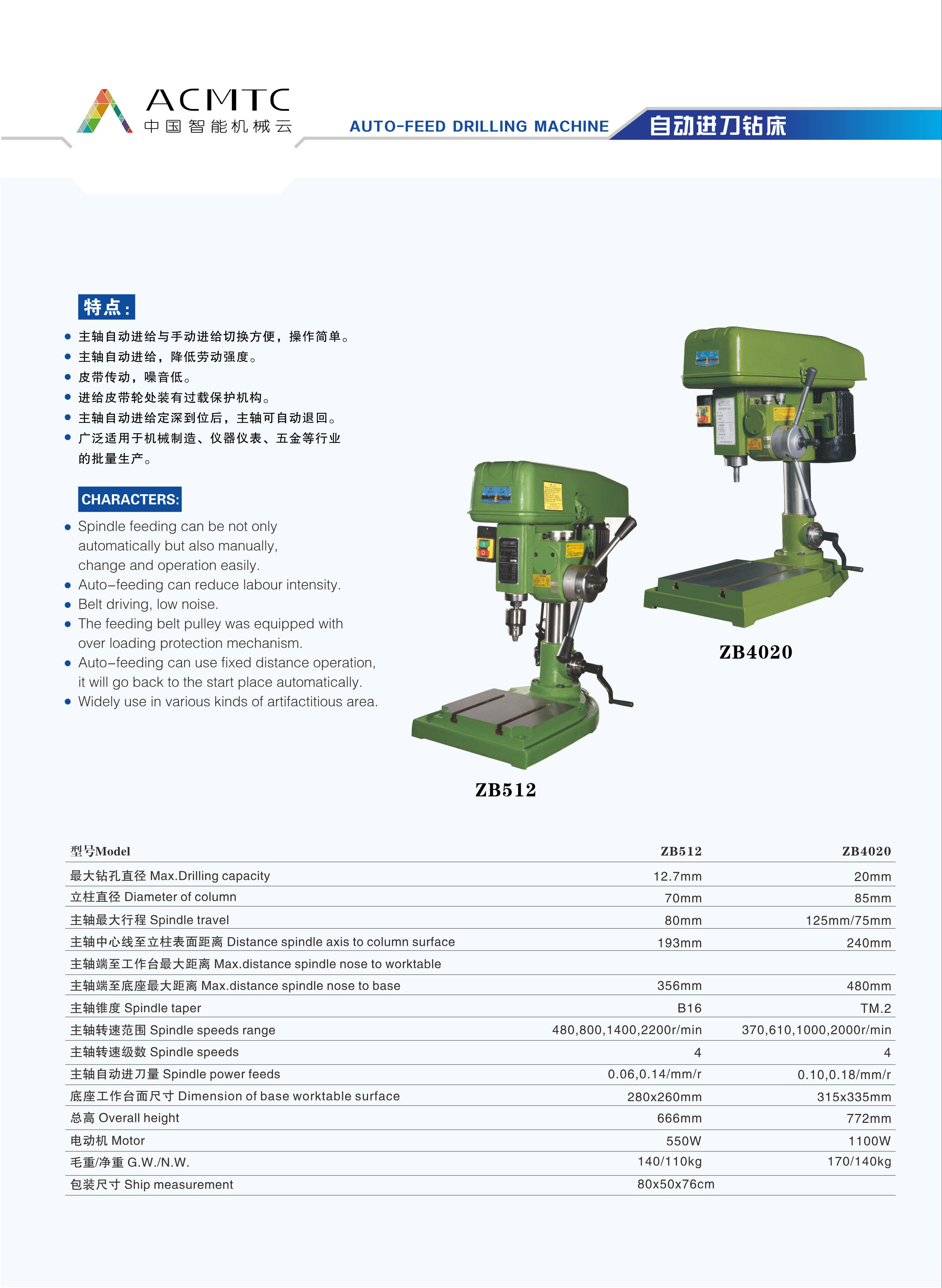 AUTO-FEED DRILLING MACHINE