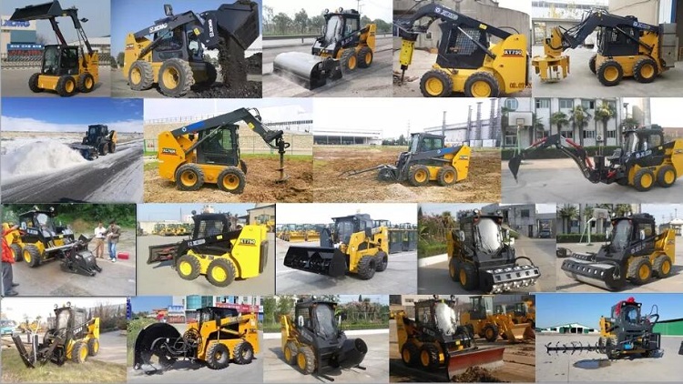 XCMG Official 1 Ton Mini Skid Steer Track Loader XC740K Price