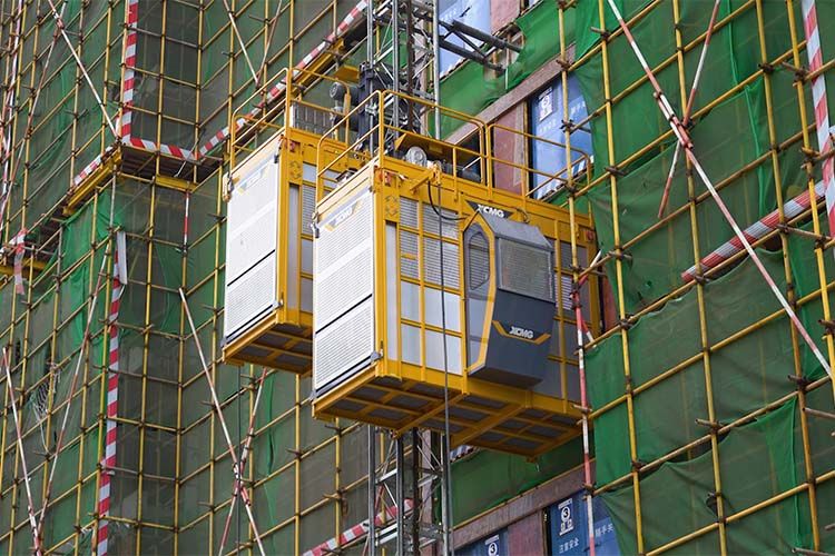Building Lifter Machine XCMG Official Building Lifting Elevator Hoist SC200/200FS1 Double Cage ...
