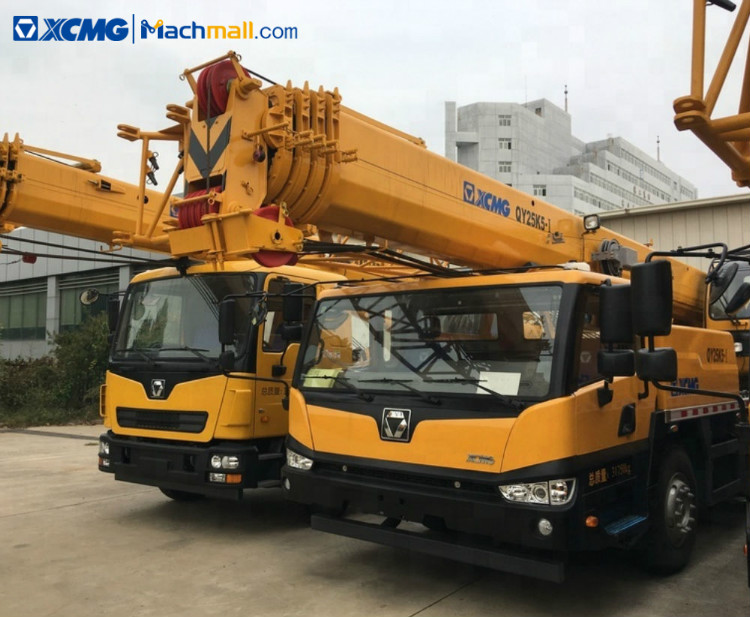 XCMG 25 ton crane 5 jib 48m truck crane QY25K5-I on sale