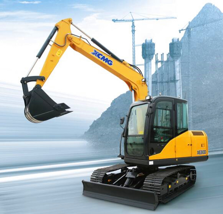 8 ton XCMG small crawler excavator XE80D for sale