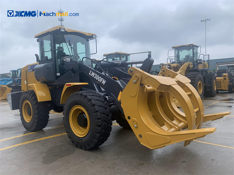 XCMG 3 5 7 8 10 ton Wheel Loader with Log Forks and Grapples for sale