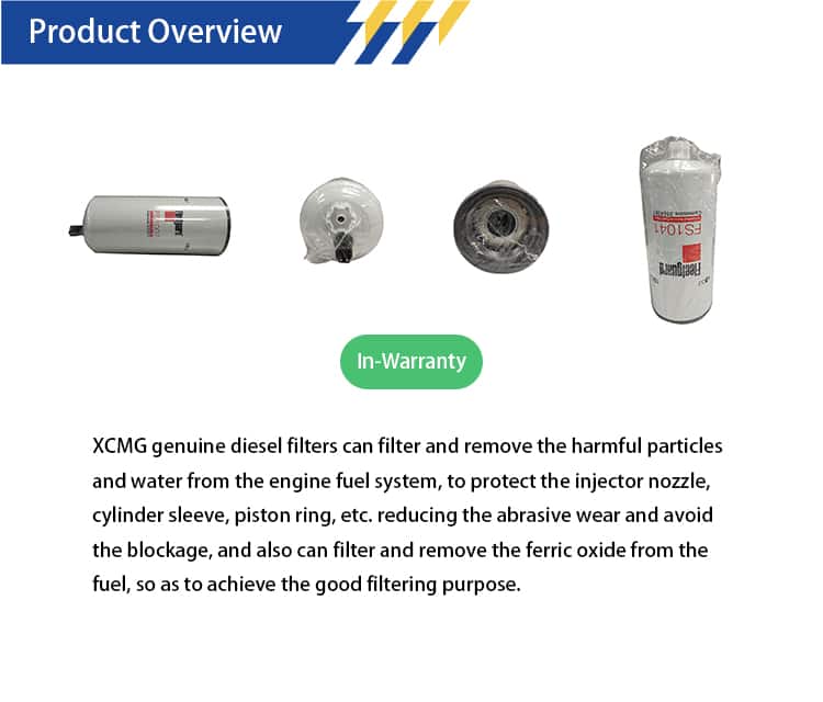 XCMG FS1007 Fuel fine filter element 800151001