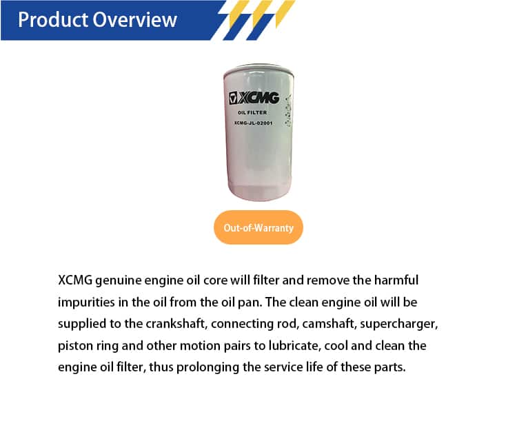 XCMG XCMG-JL-020D01 Oil filter element 800151027