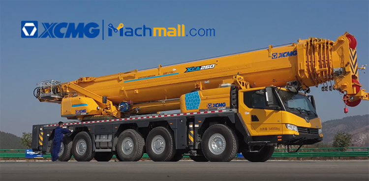 XCMG official 260 ton new mobile all terrain Crane XCA260 price