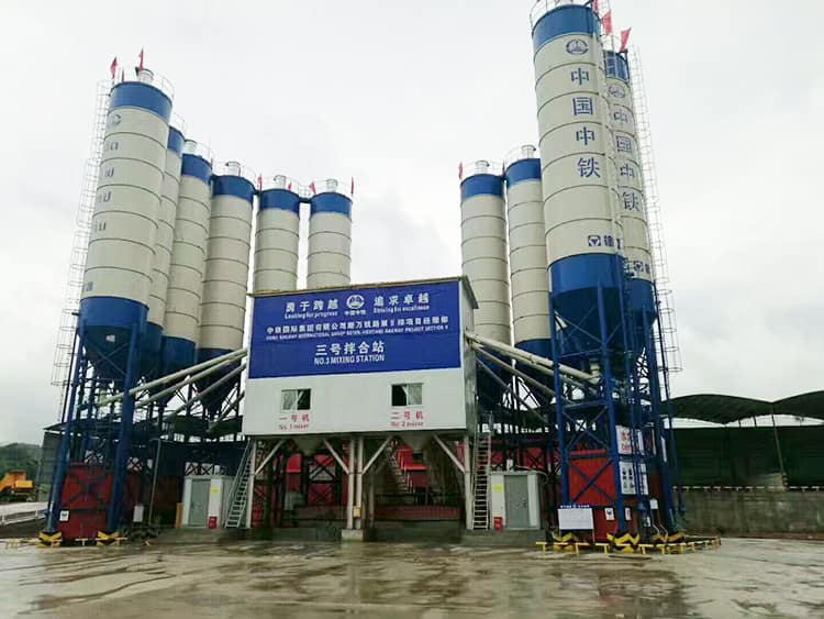 XCMG Official 90m3 Concrete Batching Plant Concrete Machinery HZS90V Concrete Mixing Batch Plant for