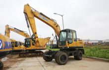 15 ton XCMG machine XE150WB wheel excavator for sale