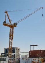 XCMG brand 40m radius 6 ton stationary luffing tower crane XGL80-6S for sale