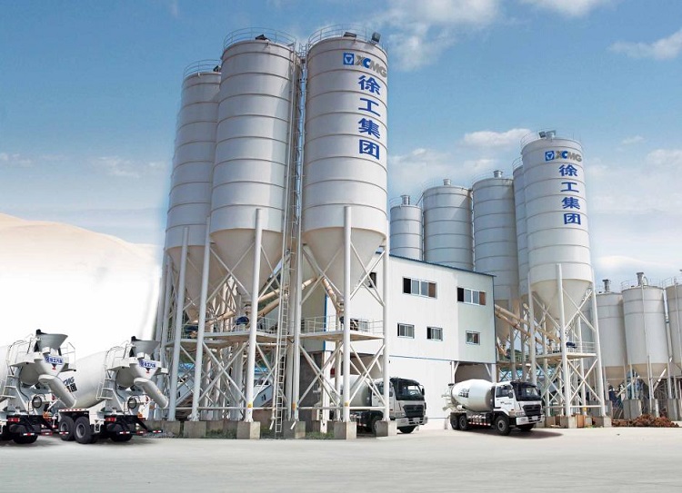 XCMG official HZS120KG Project concrete batching plant for sale