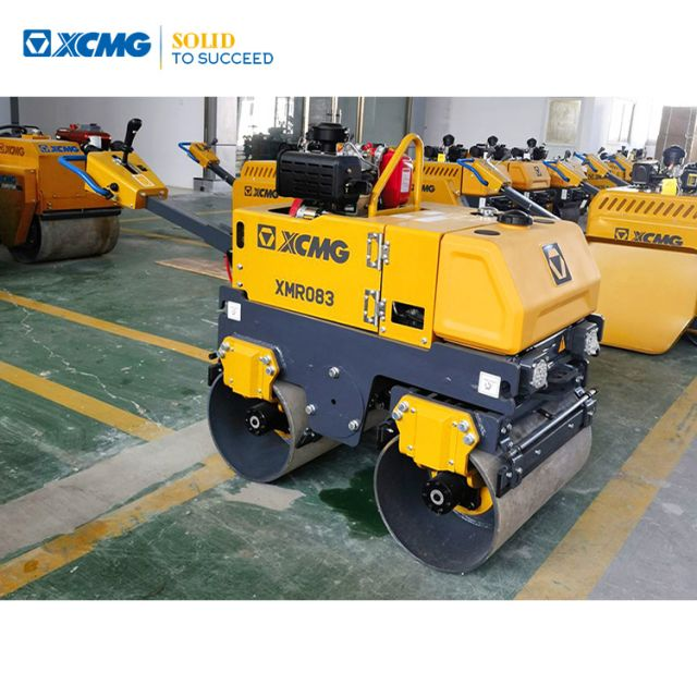 XCMG Official 800 kg Weight Small Double Drum Road Roller with High Performance XMR083 for Sale